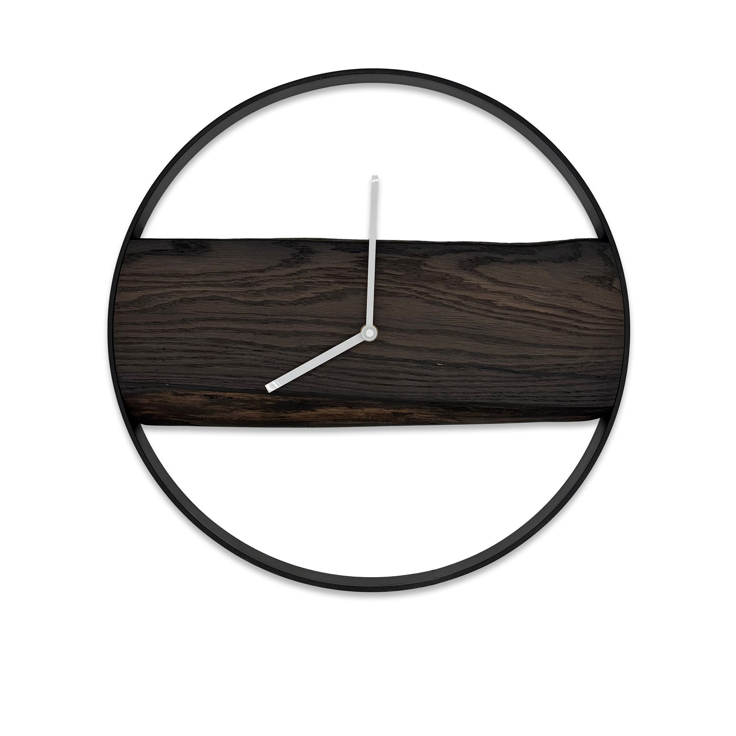 Mooreichenzeit. Wanduhr aus Mooreiche ⌀40cm. #072