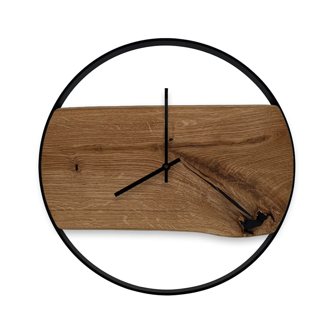 Eichenzeit. Wanduhr aus Eichenholz ⌀40cm. #118