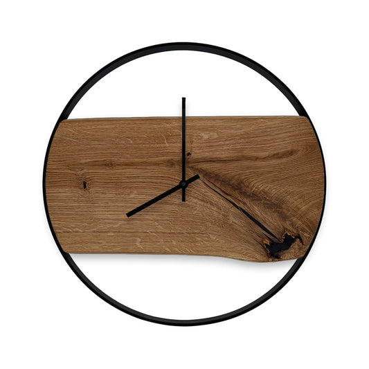 Eichenzeit. Wanduhr aus Eichenholz ⌀40cm. #118