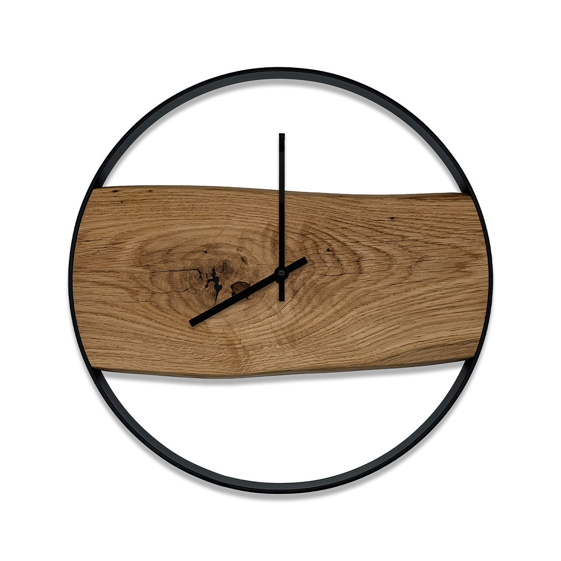 Eichenzeit. Wanduhr aus Eichenholz ⌀40cm. #145